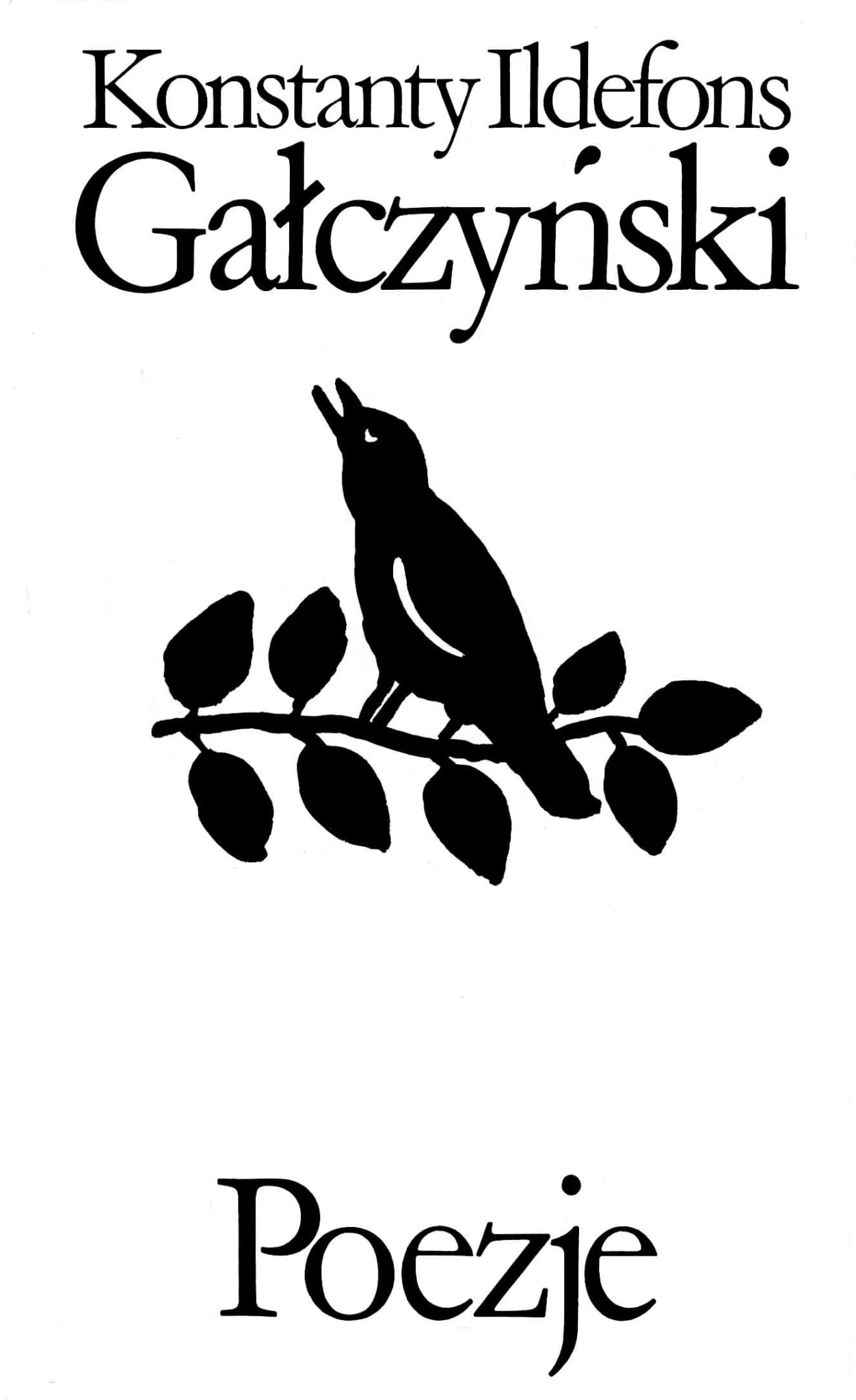 Projekt okładki Gałczyński Poezje